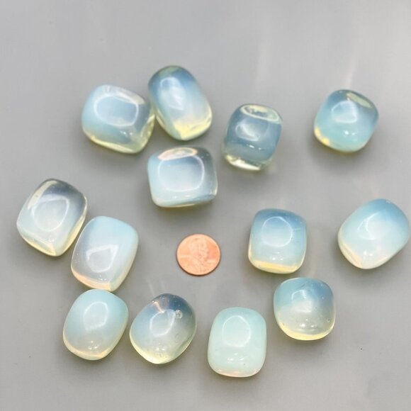 Opalite Pocket Stone, Polished Tumbled Crystal for Spiritual Radiance - Picture 9 of 9